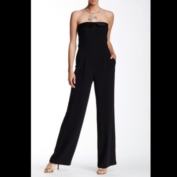 Trina Turk Abbi Strapless Black Jumpsuit - Picture 2 of 5